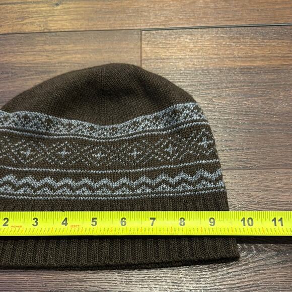 Banana Republic NWT Beanie Brown and Blue patterned. - Picture 3 of 5